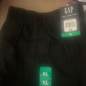 GAP Black Twill Cargo Pants XL